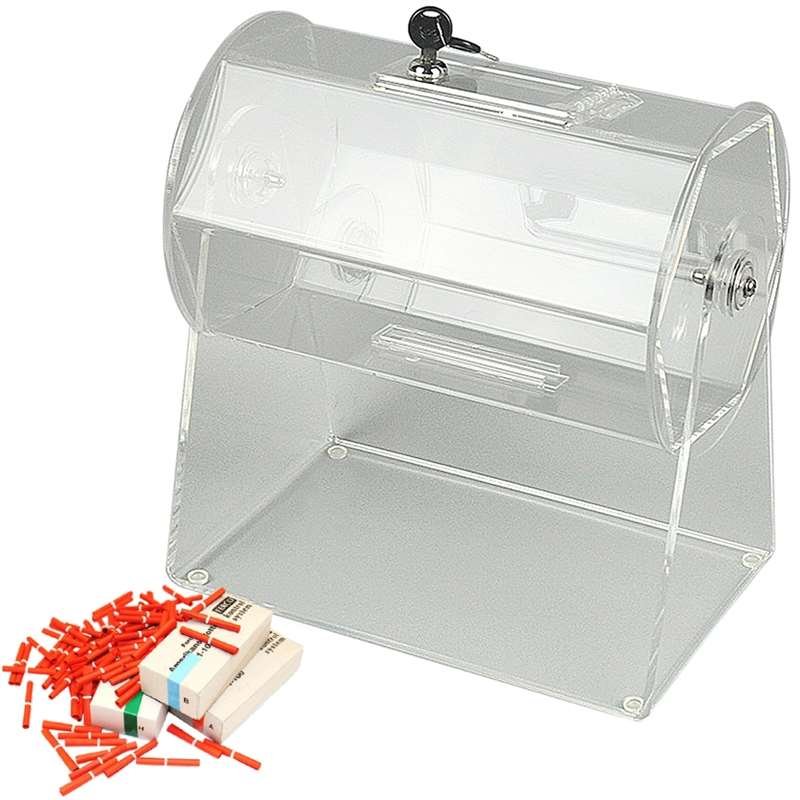 Tombola Roller, acrylic drum with lock #4
