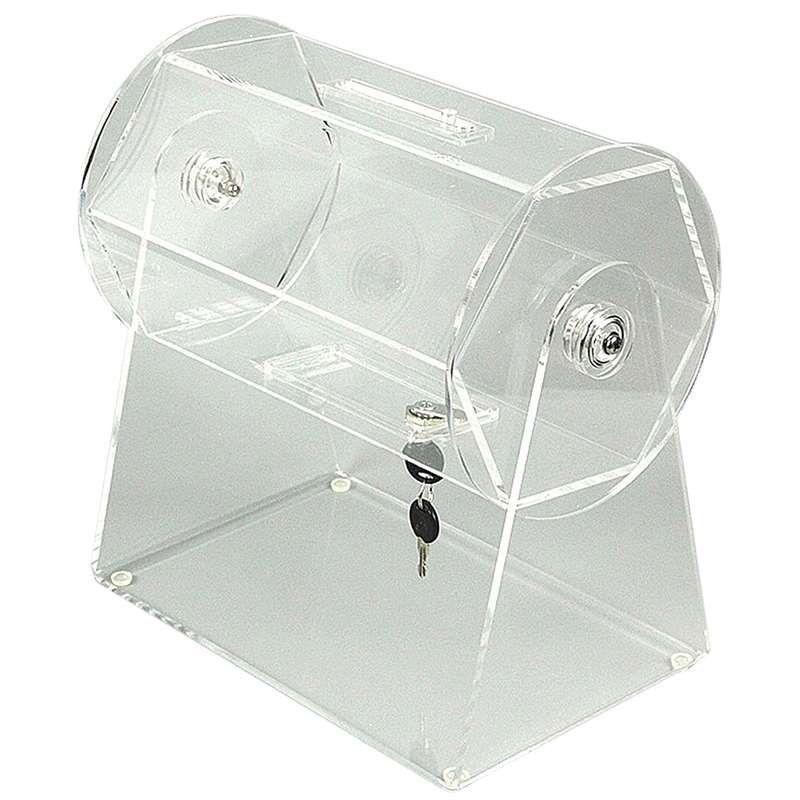Tombola Roller, acrylic drum with lock #1
