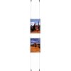 Hanging snap frame, double sided, 25 mm, A4, alu/silver #5