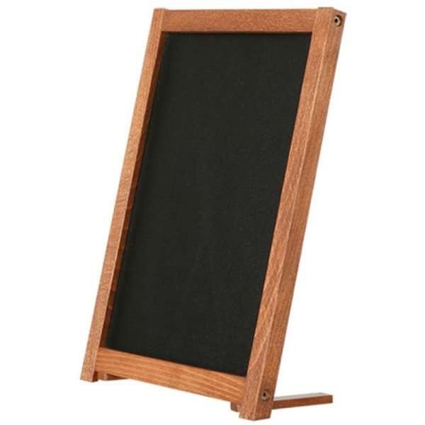 Wooden Chalkboard with feet, dark wood and black board 12,7 x 17,8 cm #6