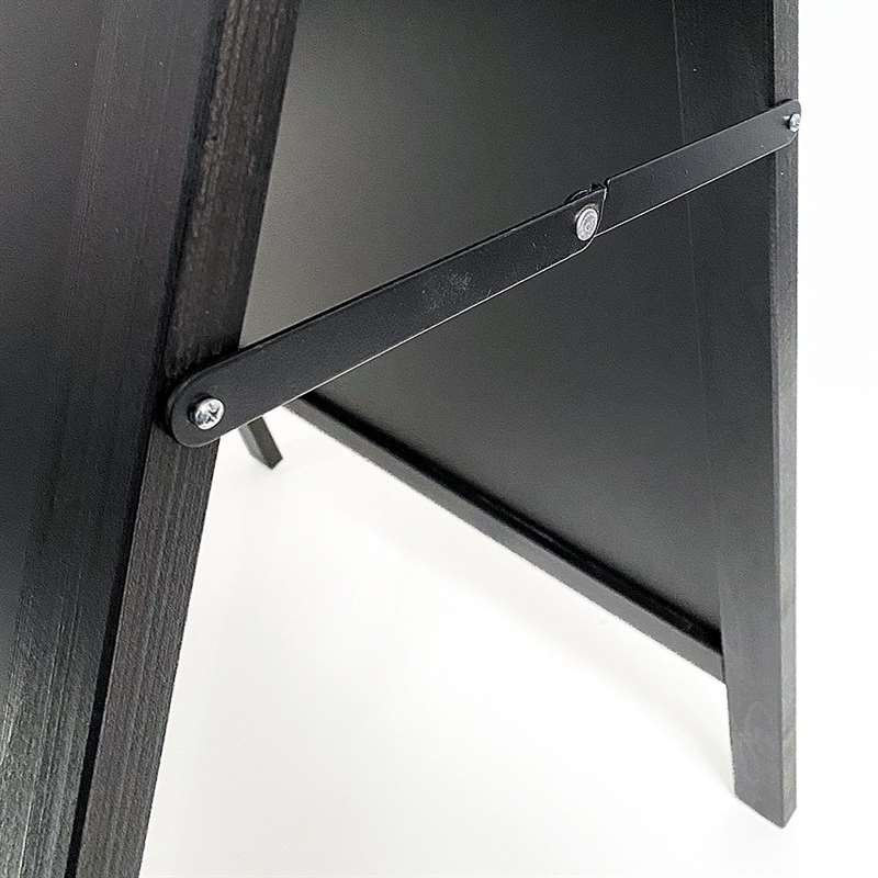 Wooden A-Board Black with Steel Board #2