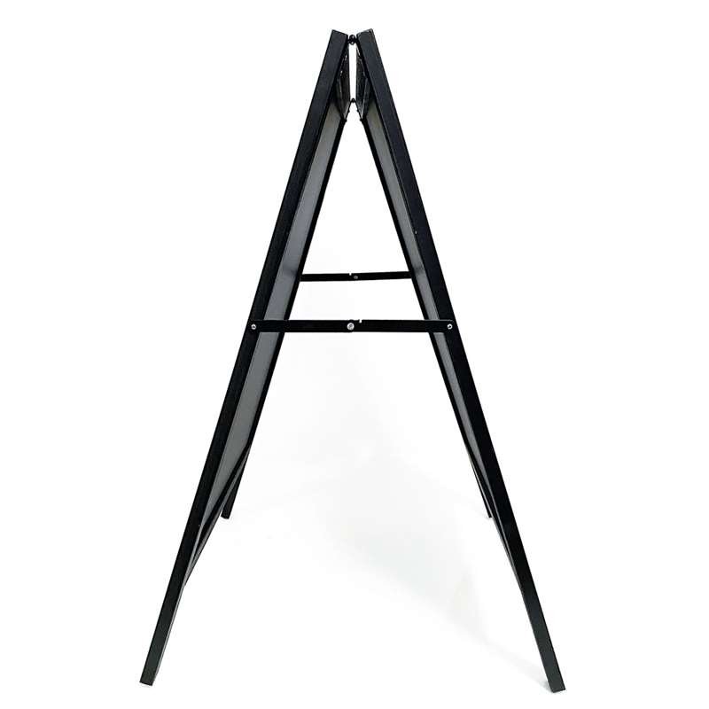 Wooden A-Board Black with Steel Board #4