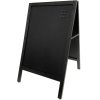 Wooden A-Board Black with Steel Board #3