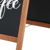Wooden A-Board Dark with Steel Board #8