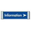 Door Sign, 5 x 14,8 cm, 15 mm profile, alu/silver #1