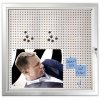 Infobox Combi with lock, 45 mm, 12 x A4, alu/silver #1