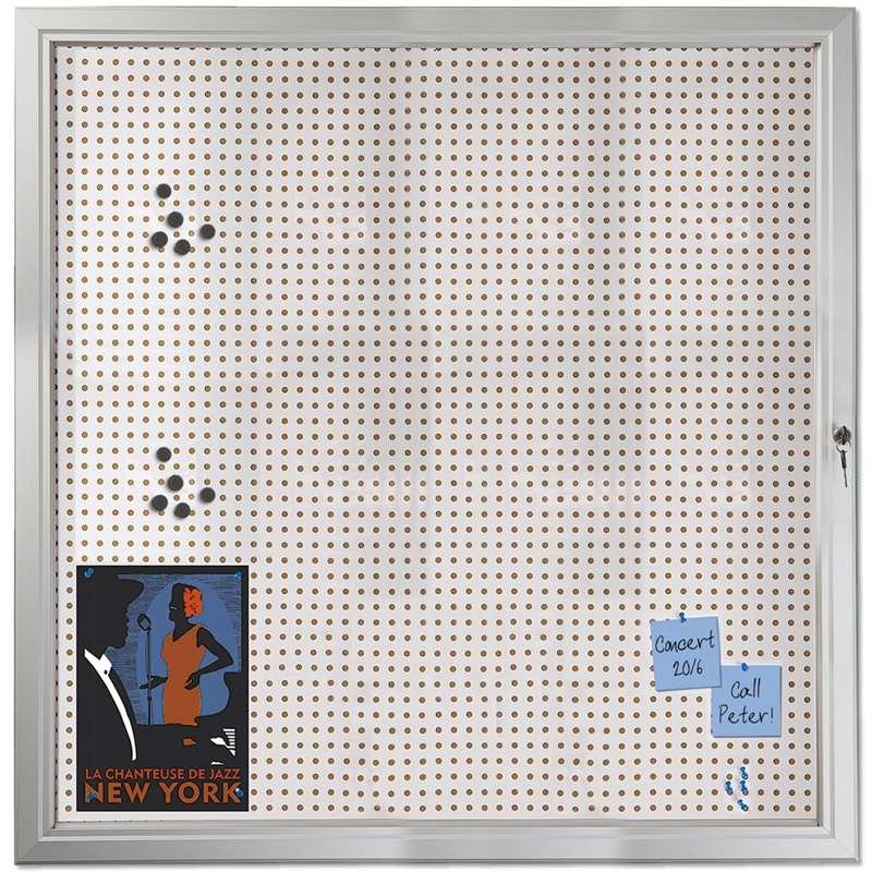 Infobox Combi with lock, 45 mm, 12 x A4, alu/silver #2