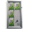 Infobox Combi with lock, 45 mm, 6 x A4, alu/silver #4
