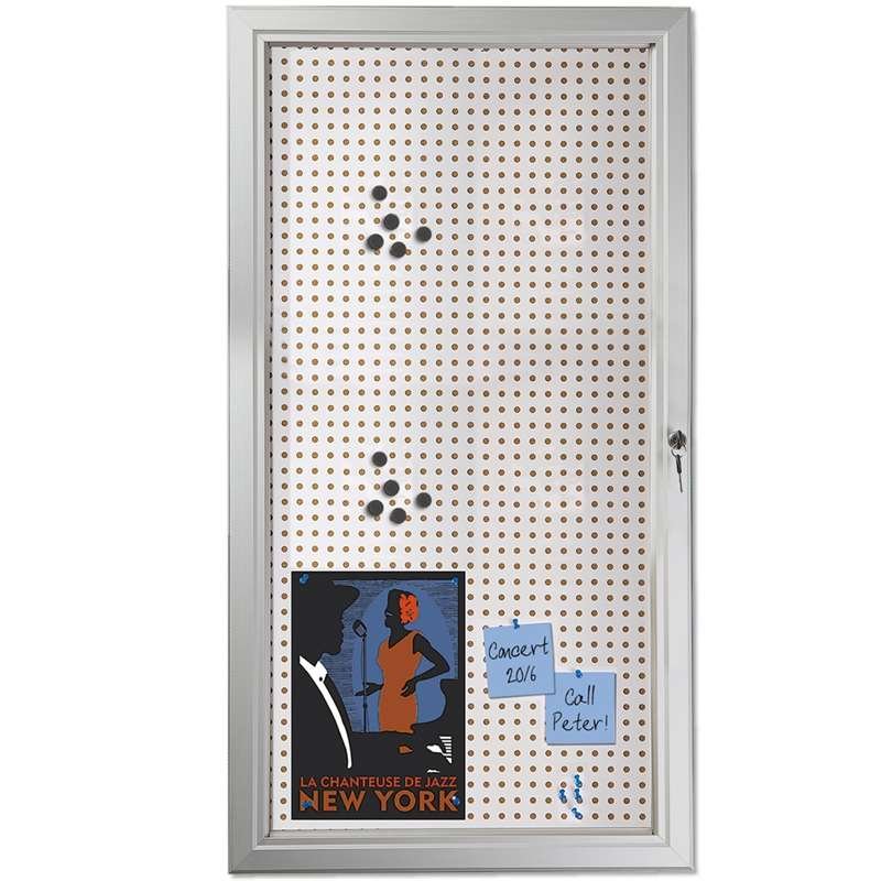 Infobox Combi with lock, 45 mm, 6 x A4, alu/silver #1