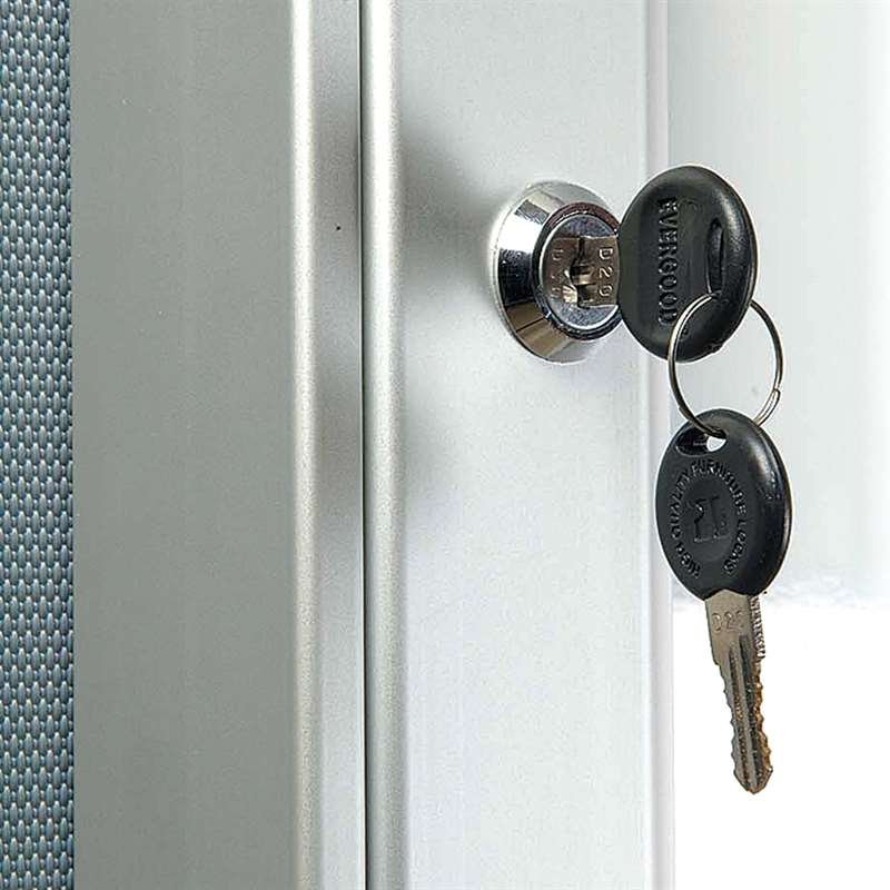 Infobox Combi with lock, 45 mm, 4 x A4, alu/silver #5