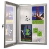 Infobox Combi with lock, 45 mm, 4 x A4, alu/silver #4