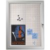 Infobox Combi with lock, 45 mm, 4 x A4, alu/silver #3