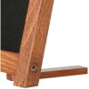 Wooden Chalkboard with feet, dark wood and black board 12,7 x 17,8 cm #5