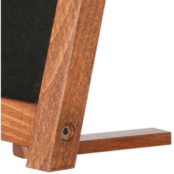 Wooden Chalkboard with feet, dark wood and black board 12,7 x 17,8 cm #5