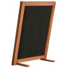 Wooden Chalkboard with feet, dark wood and black board 12,7 x 17,8 cm #4