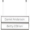 Ceiling Info System, double sided, 2 displays 7,4 x 50 cm #1