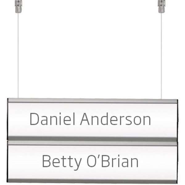 Ceiling Info System, double sided, 2 displays 7,4 x 50 cm #1