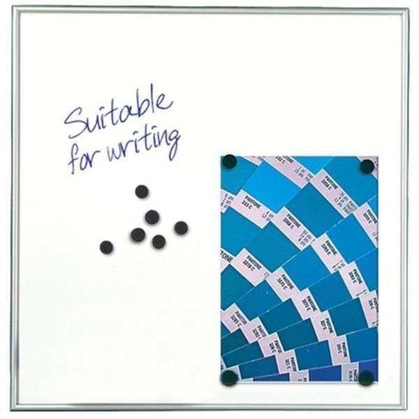 Whiteboard, magnetic with 9 mm alu profile, 12 x A4 #1