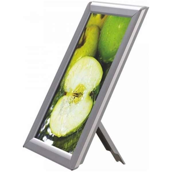 Photo snap frame, 14 mm, A6, silver, with support fitting #4