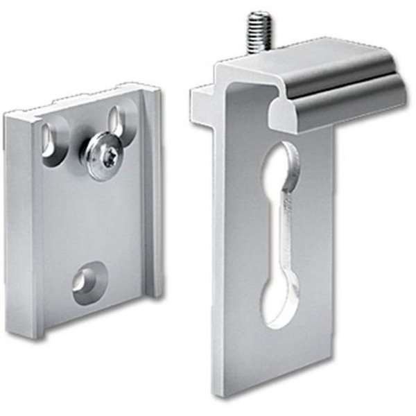 1 pc. 2-parts aluminum fitting for wall mounting of Outdoor Banner Profile #1