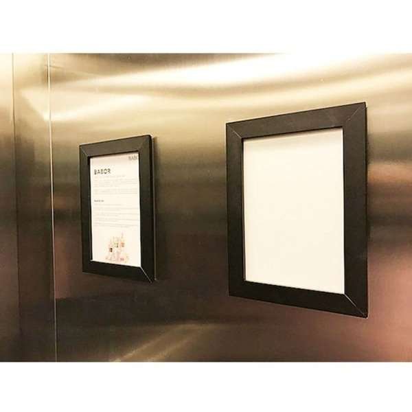 Crown snap frame, 33 mm, A4, black #13