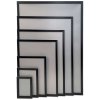 Alu snap frame, black, flat 20 mm profile, A1 #7
