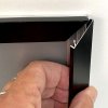 Alu snap frame, black, flat 20 mm profile, A1 #3