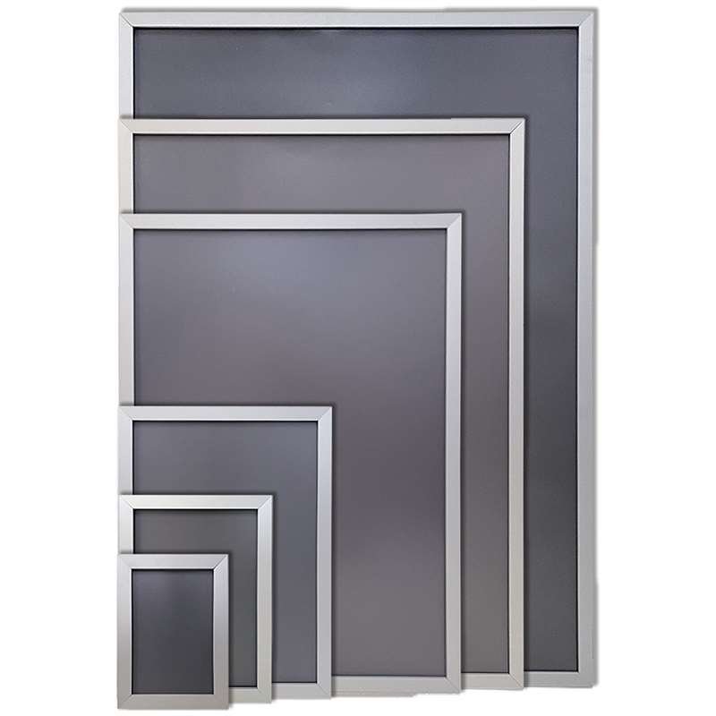 Alu snap frame, silver, 20 mm flat profile, A3 #7