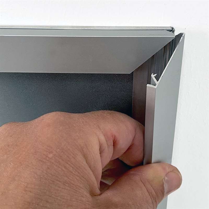 Alu snap frame, silver, 20 mm flat profile, A3 #3