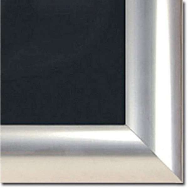 Alu snap frame 25 mm, A3, stainless steel look #6
