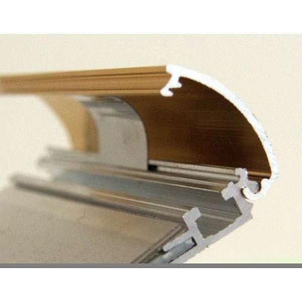 Alu snap frame 25 mm, A2, polished gold #2