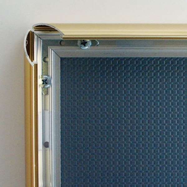 Alu snap frame 25 mm, A2, polished gold #5
