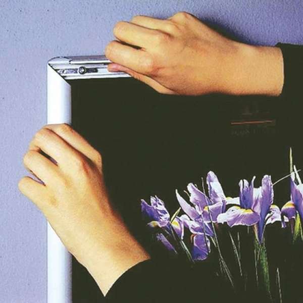 Alu snap frame, 32 mm, 50 x 70 cm, black #6