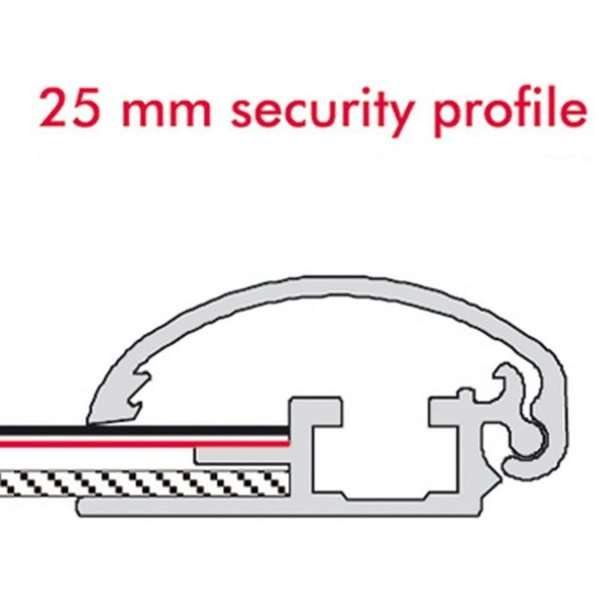 Alu security snap frame, 25 mm, A1, silver #6