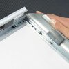 Alu snap frame, 45 mm, A0, silver #3