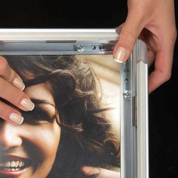 Alu snap frame, 32 mm, 50 x 70, silver #3