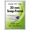 Alu snap frame 20 mm, A2, silver #1
