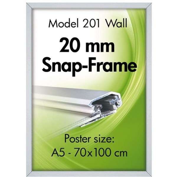 Alu snap frame 20 mm, A2, silver #1