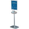 Mini Multi Stand with A3 Snap Frame and round shelf #1