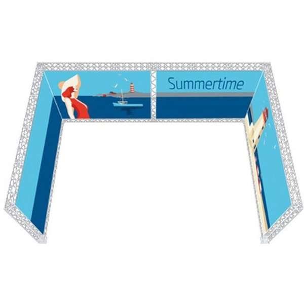Crown Truss U-Shape 4 x 6 m, 15 x 15 cm, white #1