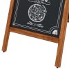 Wooden A-Board Tall with Steel Board #5