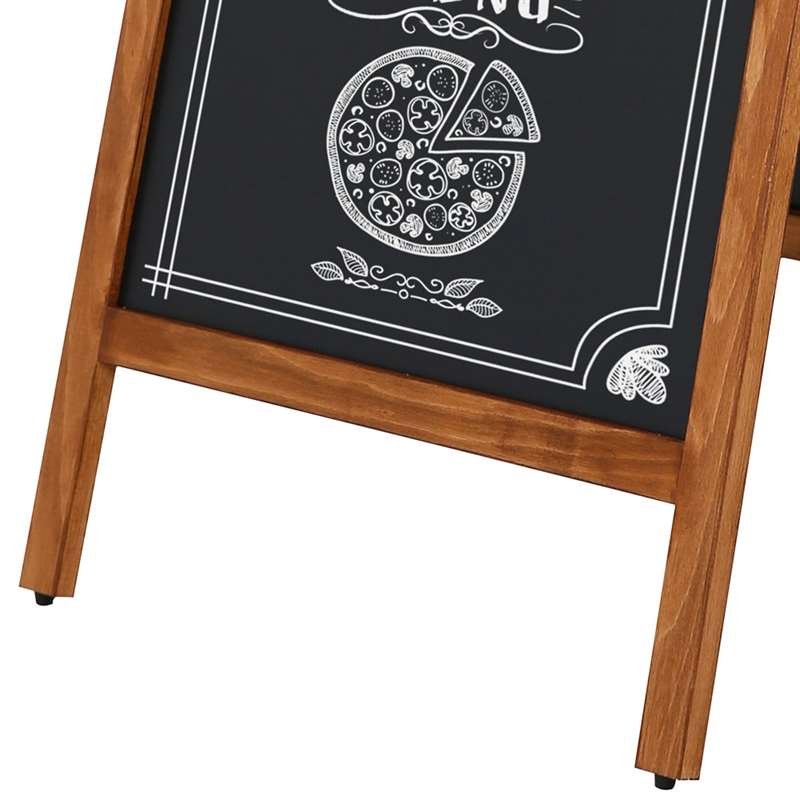 Wooden A-Board Tall with Steel Board #5
