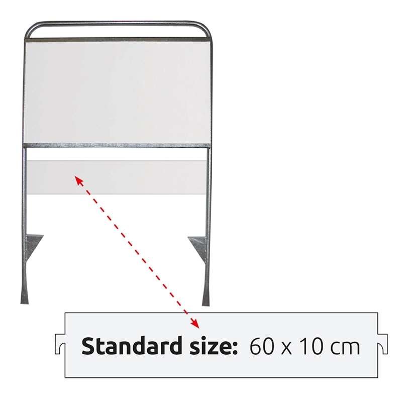 Small plate, 60 x 10 cm, 3 mm dibond, for Estate Sign Standard #1