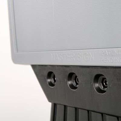 Plast Board with Foot, pavement board, black/grey #10
