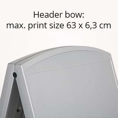 Compact Plast A-board, mini, grey #5