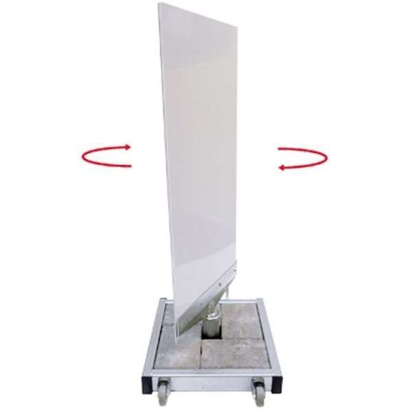 Outdoor Spin Sign, concrete stand #2
