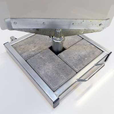 Outdoor Spin Sign, concrete stand #6