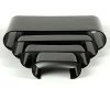 Nesting Shelves Rounded x 4, black, acrylic #2