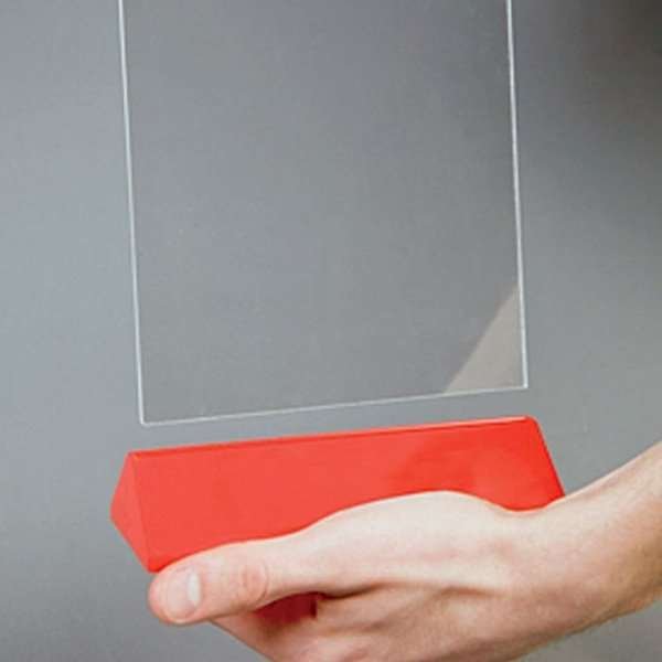 Pyramid Menuholder, vertical, A5, red base #3