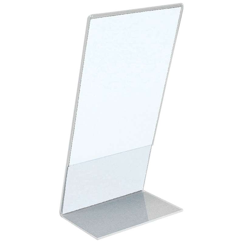 L-Menuholder, vertical A6 acrylic display #2
